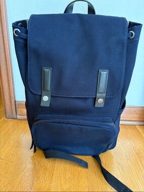 Everlane Midnight Blue Canvas Backpack NEVER USED
